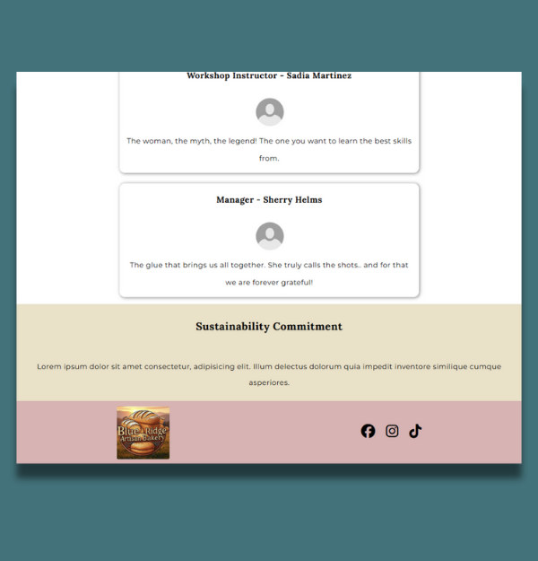 A webpage design built for desktop screens.