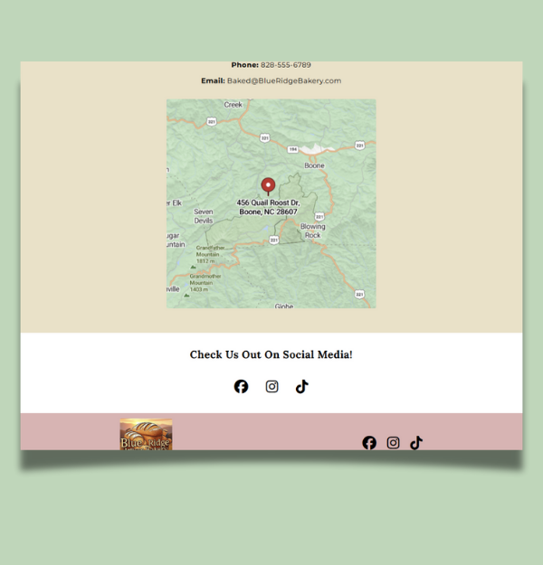 A webpage design built for desktop screens.