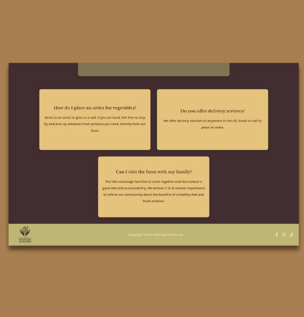 A webpage design built for desktop screens.