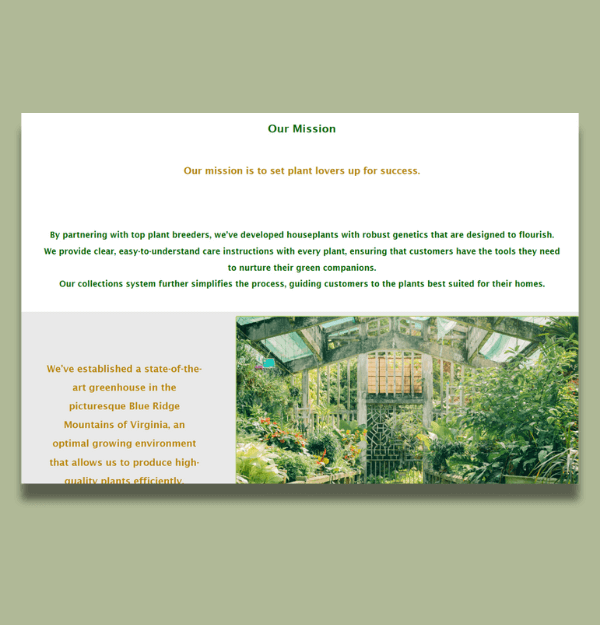 A webpage design built for desktop screens.