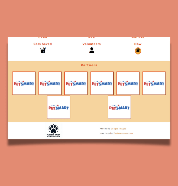 A webpage design built for desktop screens.