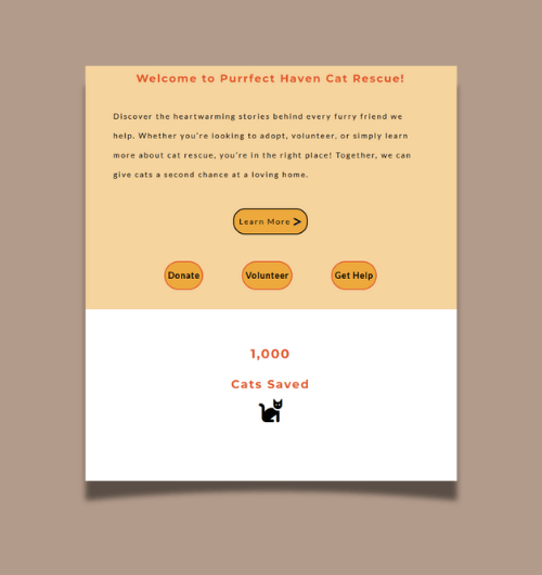 A webpage design built for tablet screens.
